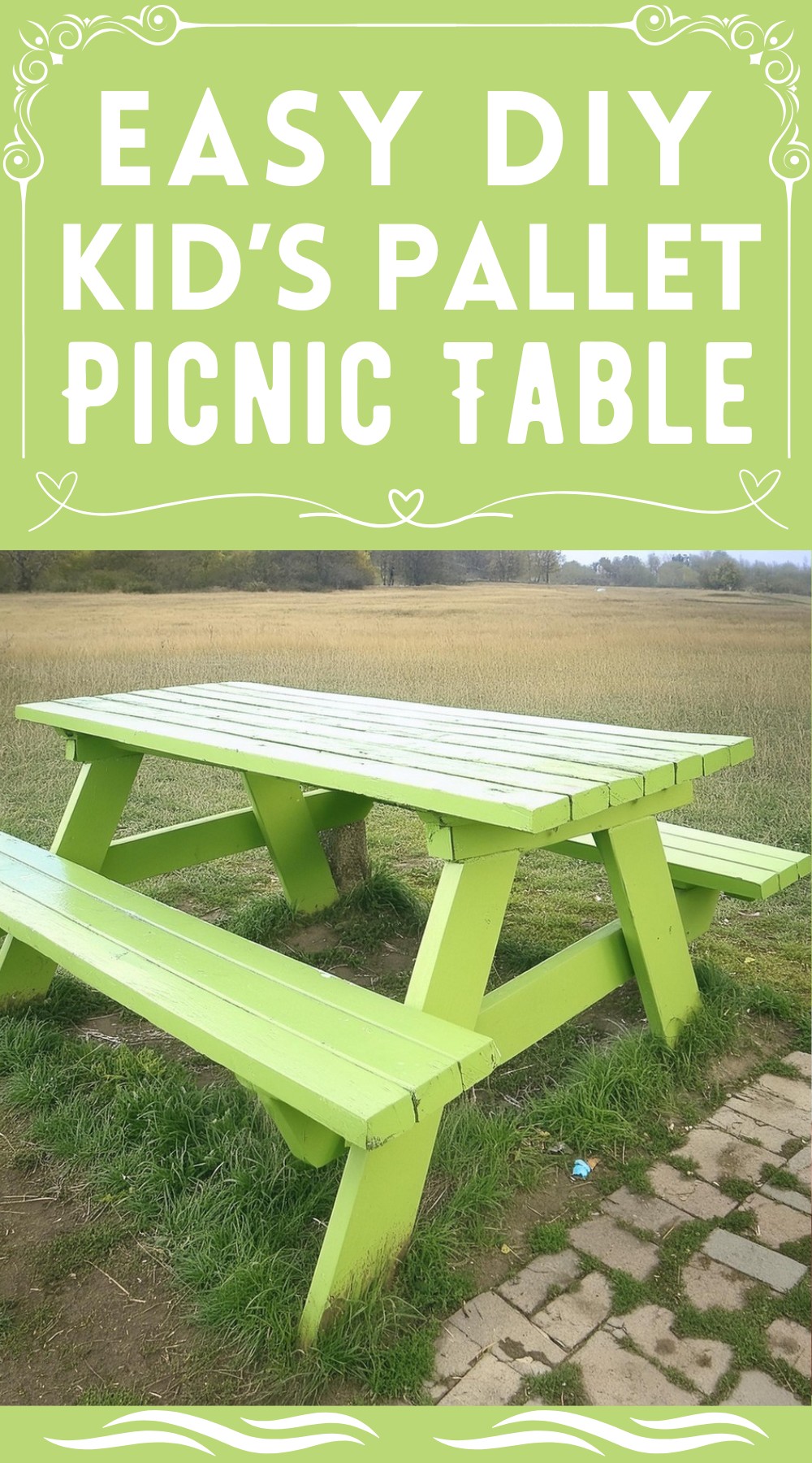 DIY Kid’s Pallet Picnic Table