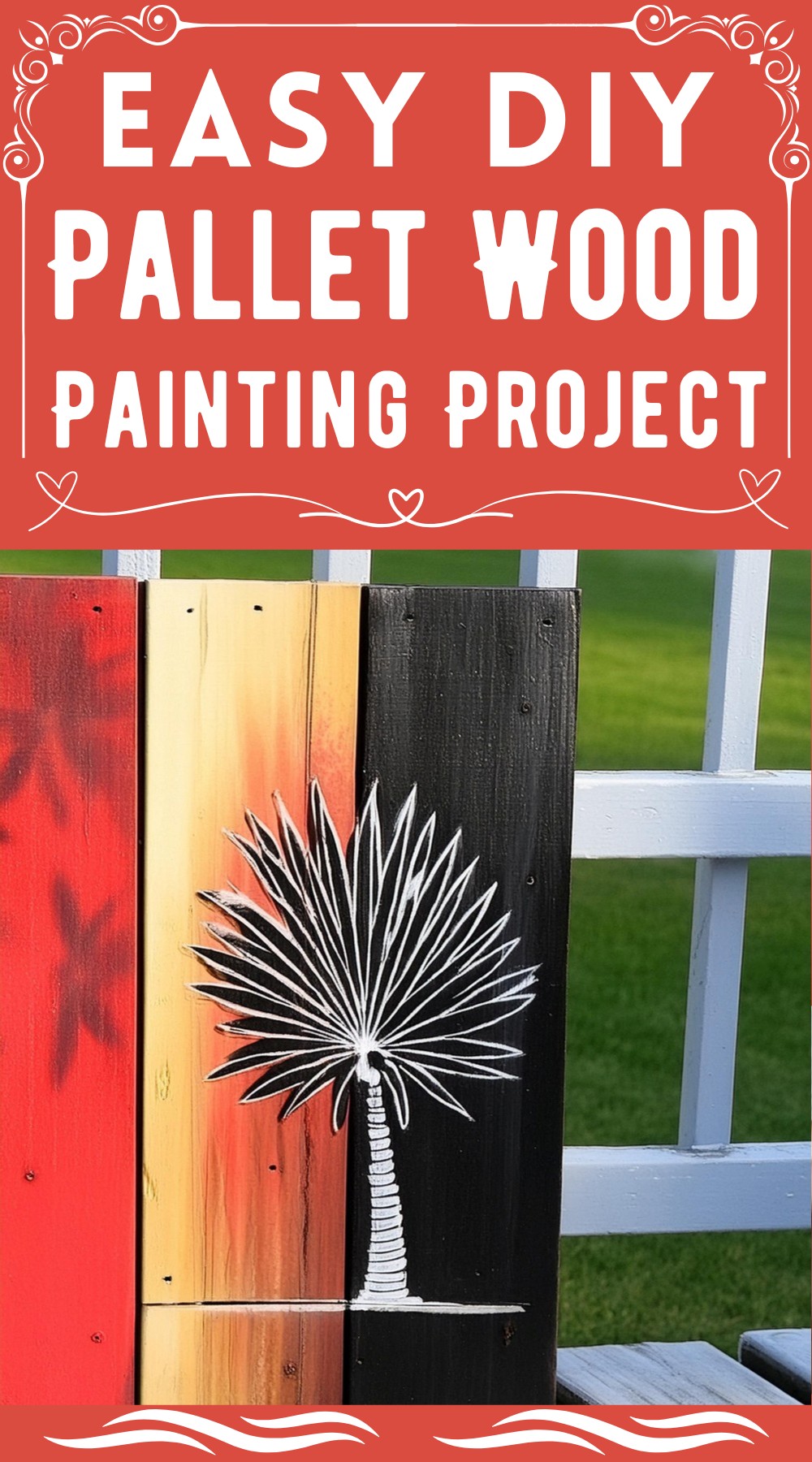 DIY Pallet Wood Painting Project