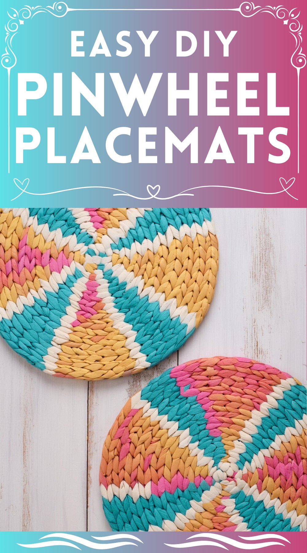 DIY Pinwheel Placemats
