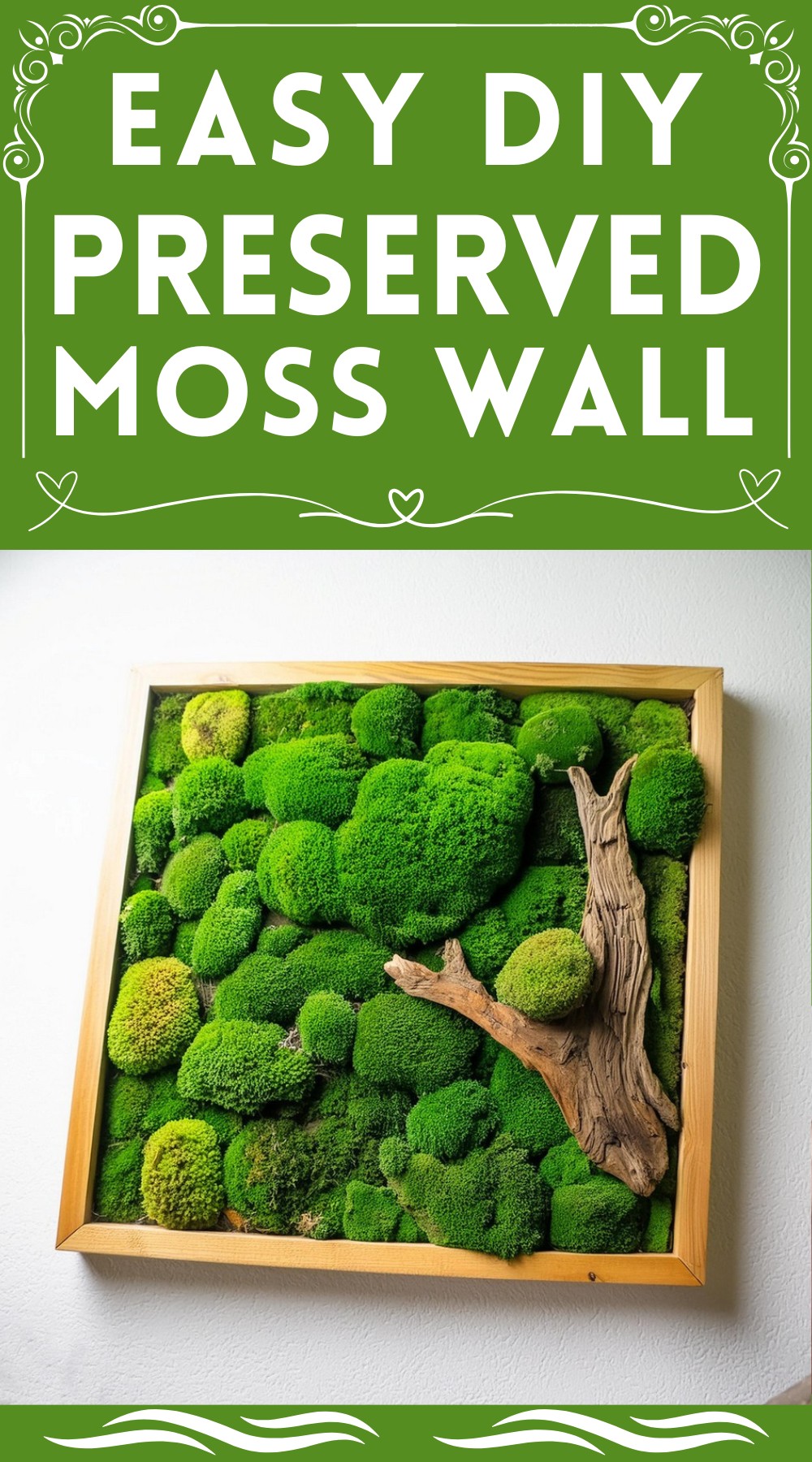 DIY Preserved Moss Wall