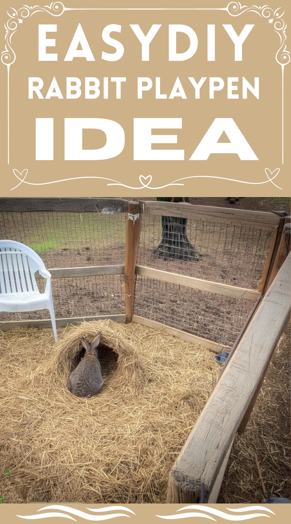 DIY Rabbit Playpen Idea