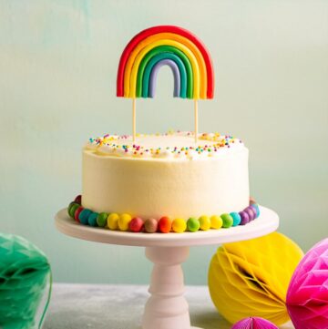 DIY Rainbow Cake Topper