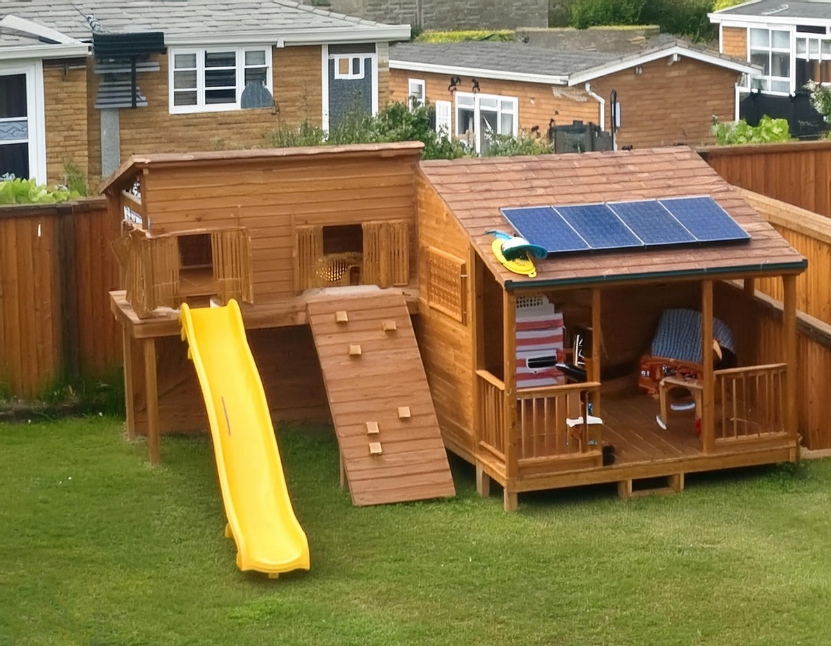 DIY Solar Powered Playhouse