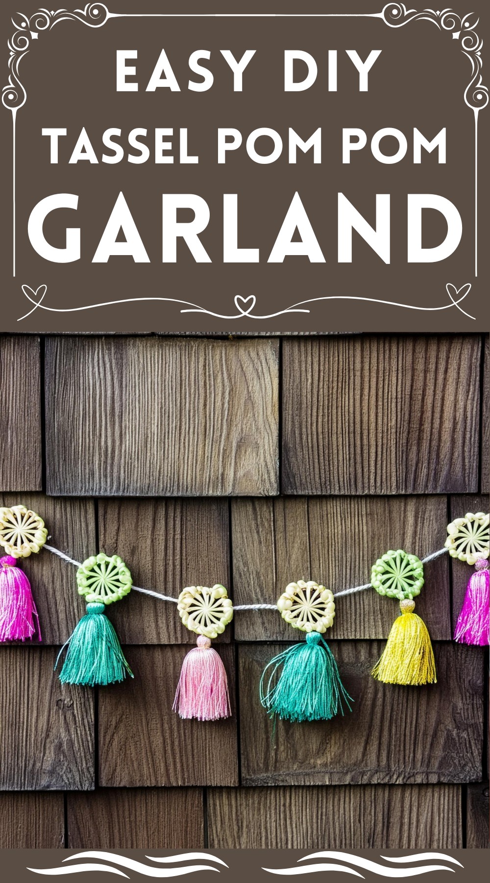 DIY Tassel Pom Pom Garland