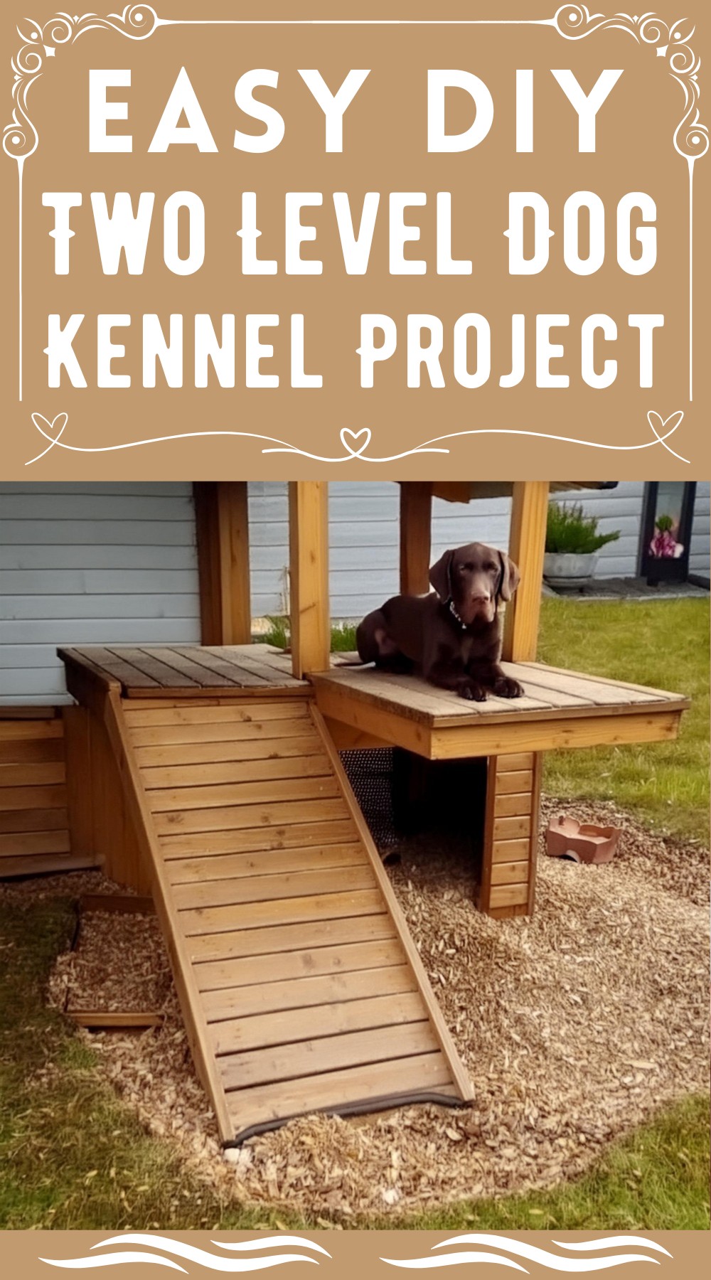 DIY Two Level Dog Kennel Project