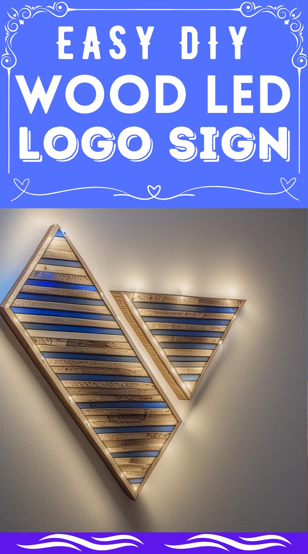 DIY Wood LED Logo