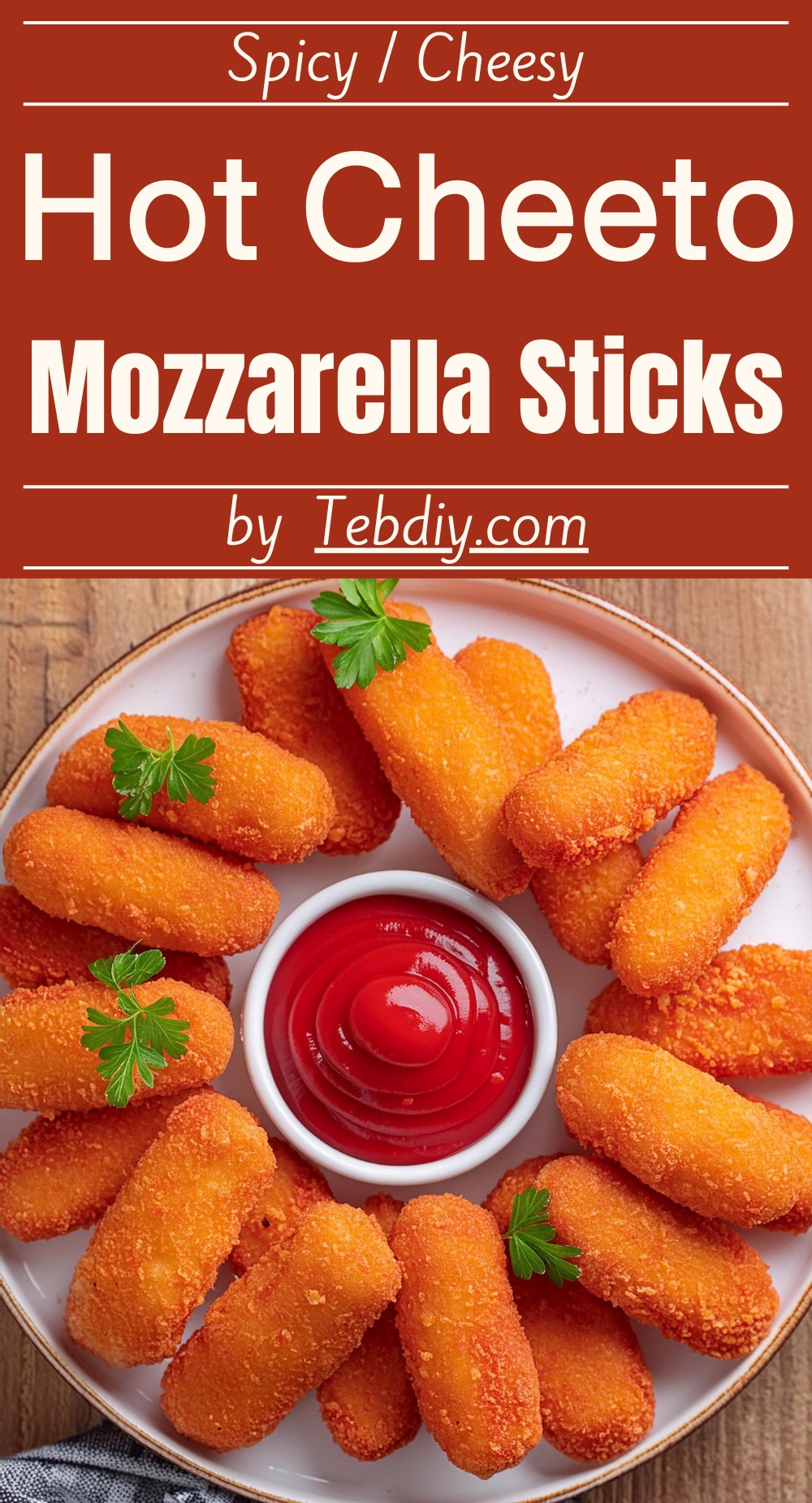 Hot Cheeto Mozzarella Sticks