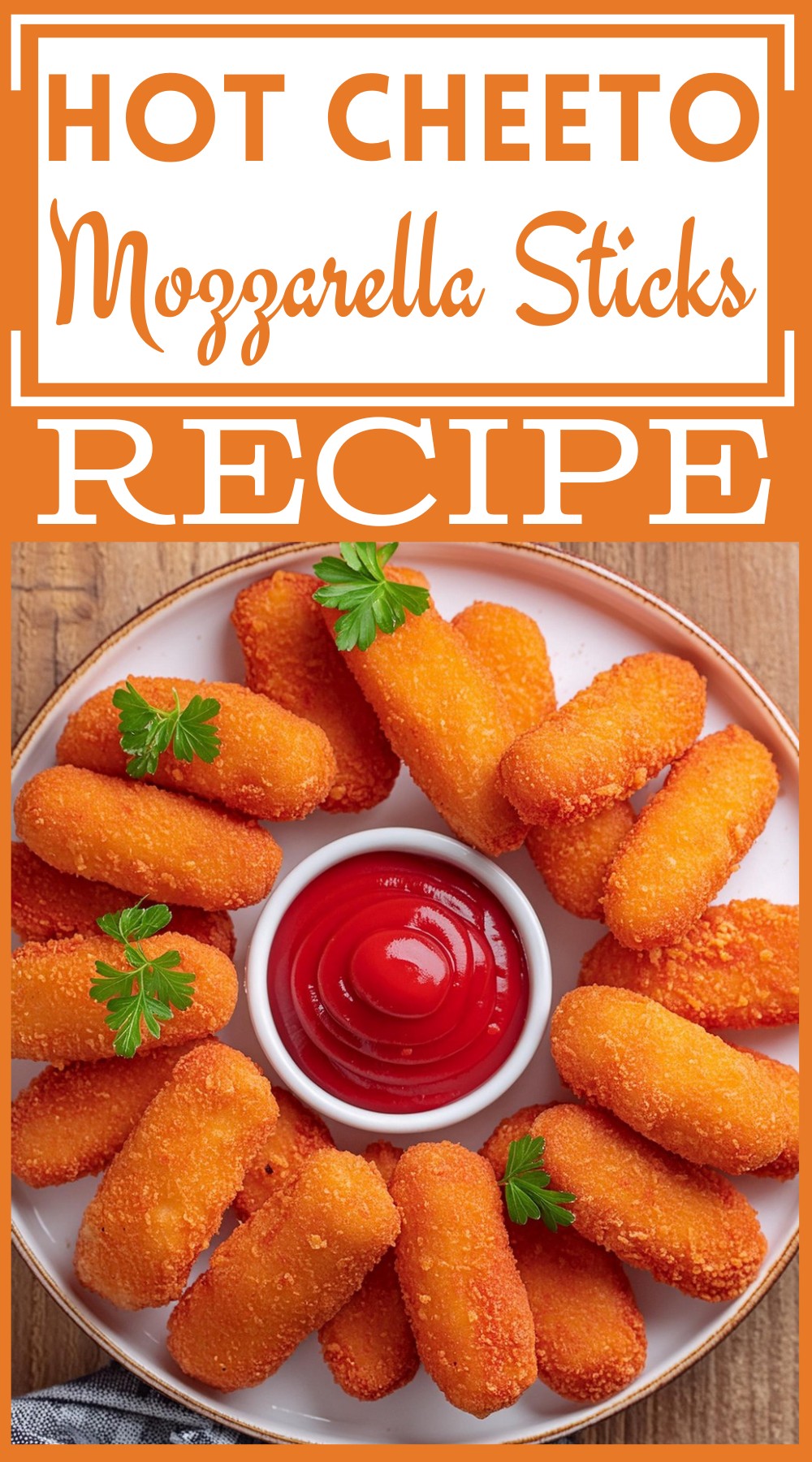 Hot Cheeto Mozzarella Sticks