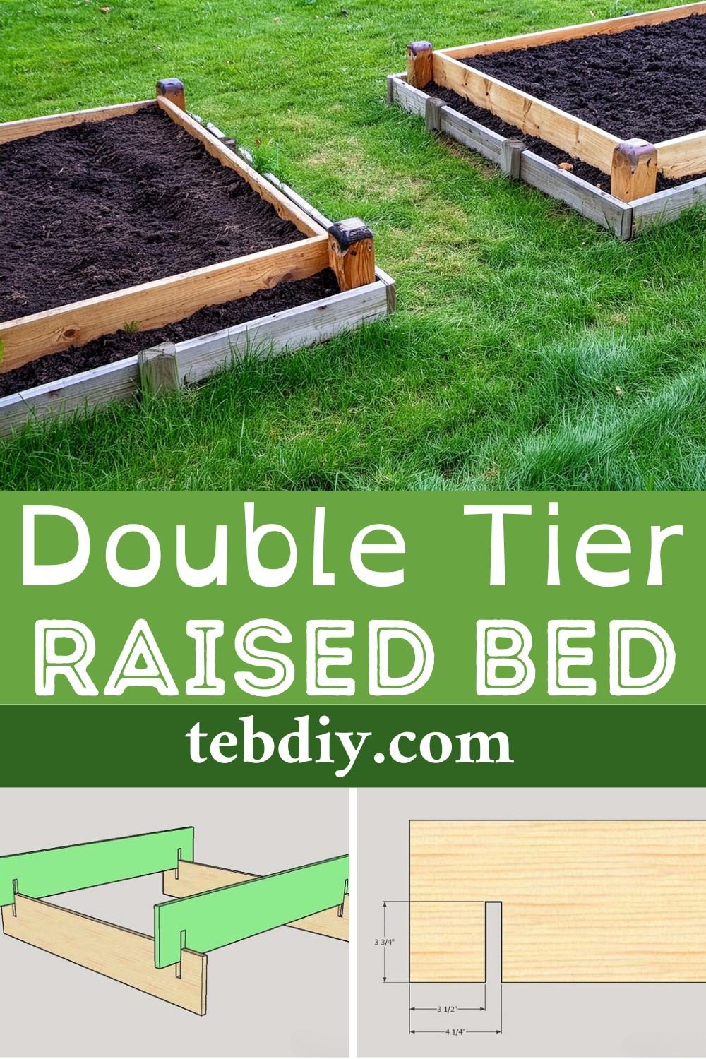 How To DIY Double Tier Raised Bed