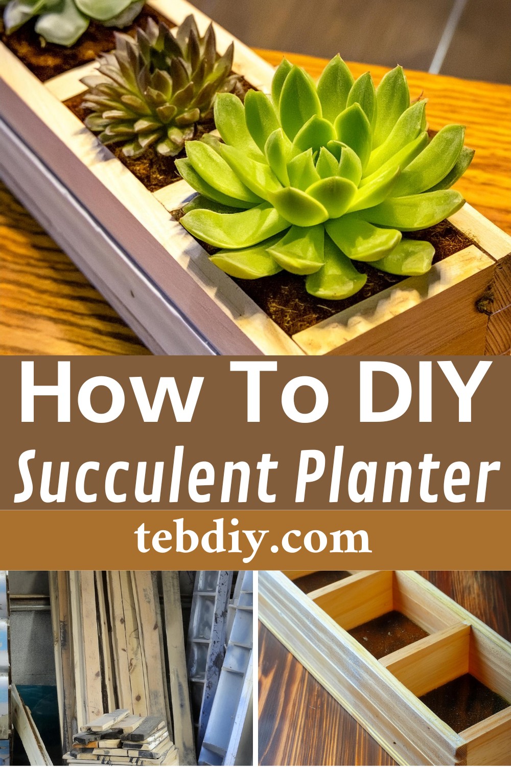 How To DIY Succulent Planter From Old Pallets