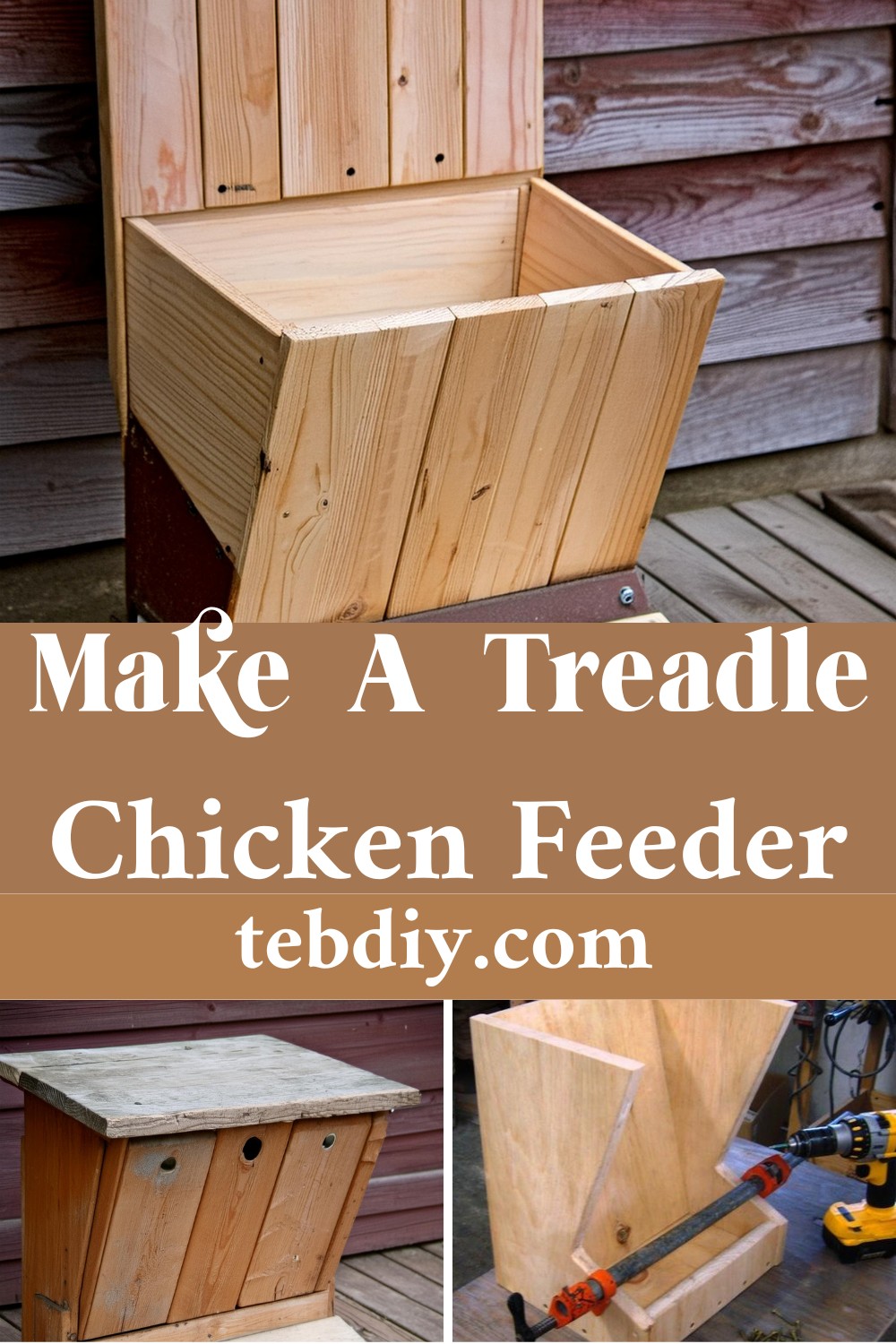 How To Make A Treadle Chicken Feeder
