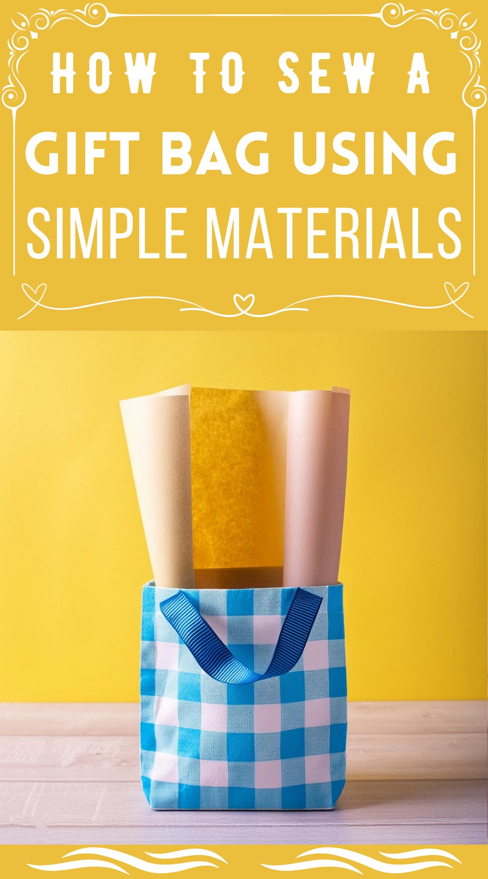 How To Sew A Gift Bag Using Simple Materials