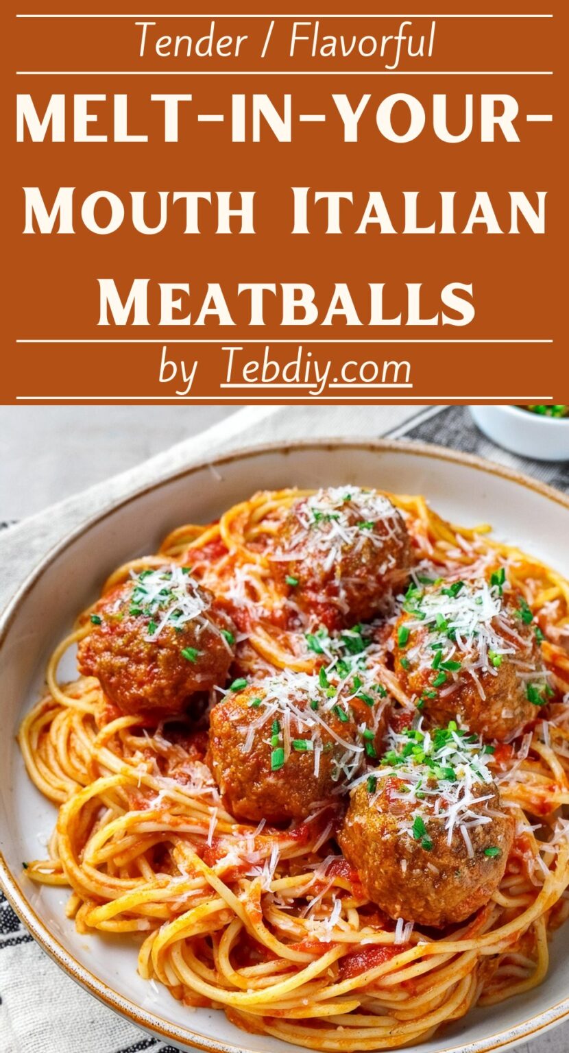 Melt-in-your-mouth Italian Meatballs Recipe - Teb Diy