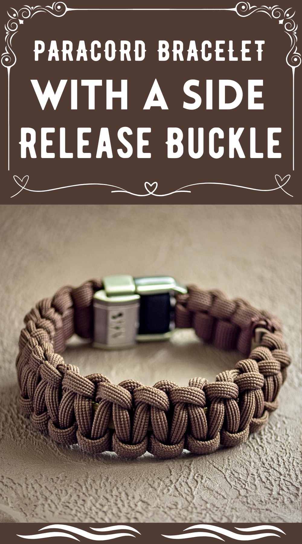 Paracord Bracelet With A Side Release Buckle