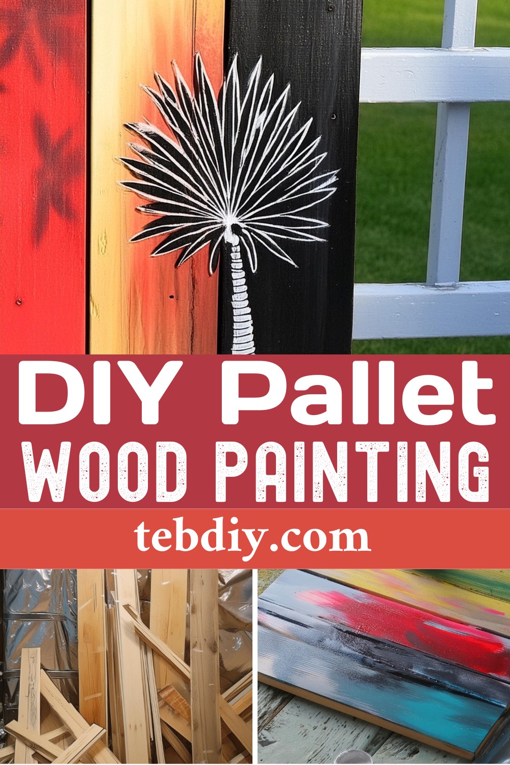 Simple DIY Pallet Wood Painting Project