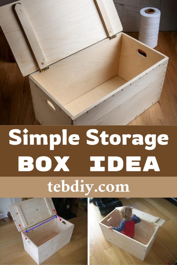 DIY Simple Storage Box For Clutter Free Space - Teb DIY