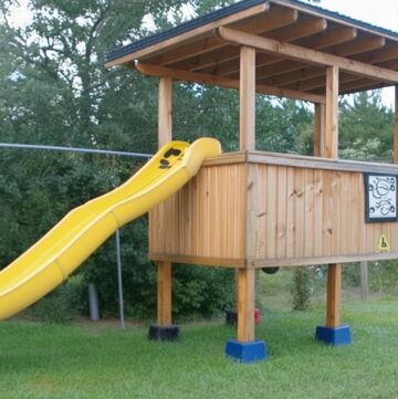 Tree House With Slide