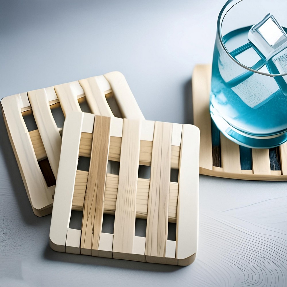 Wooden Pallet Coasters Idea