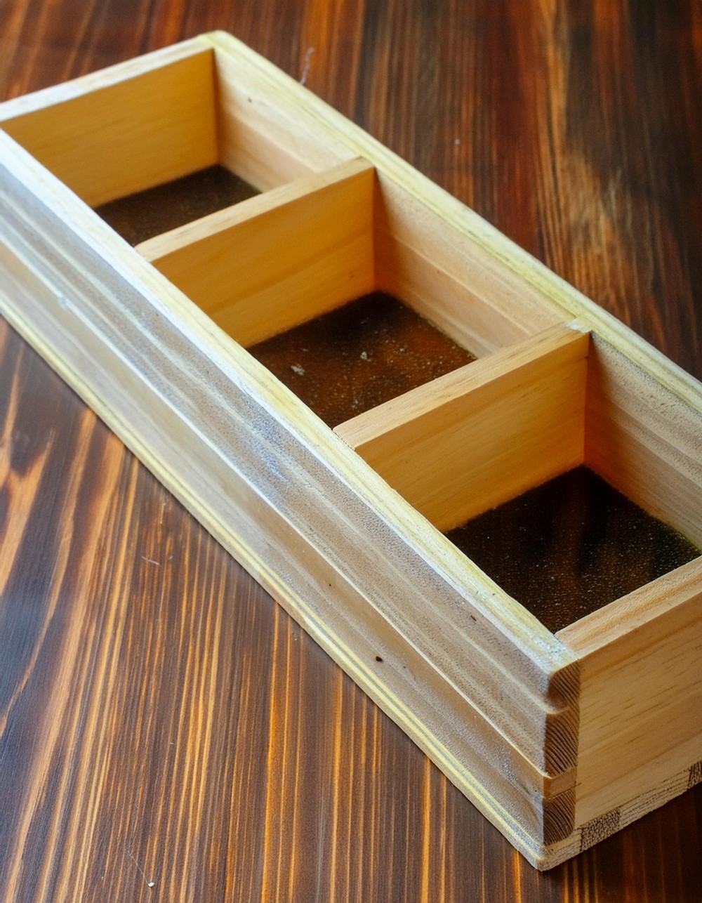 planter box with pallets wood
