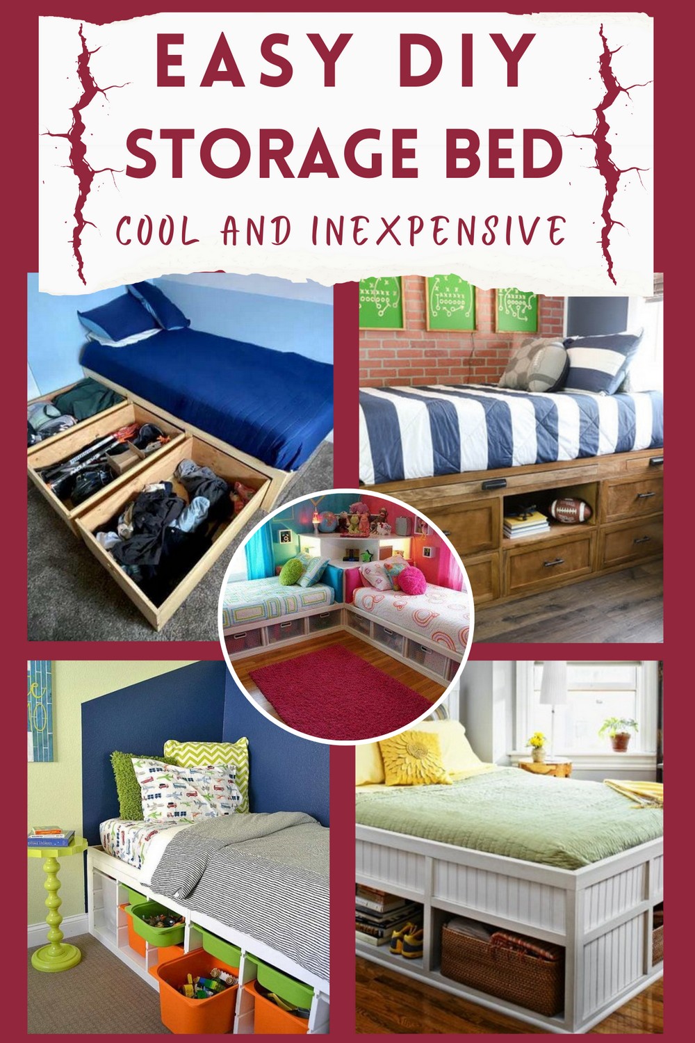 Cool And Inexpensive DIY Storage Bed Ideas