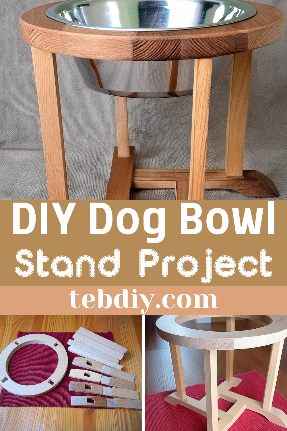 DIY Dog Bowl Stand Project
