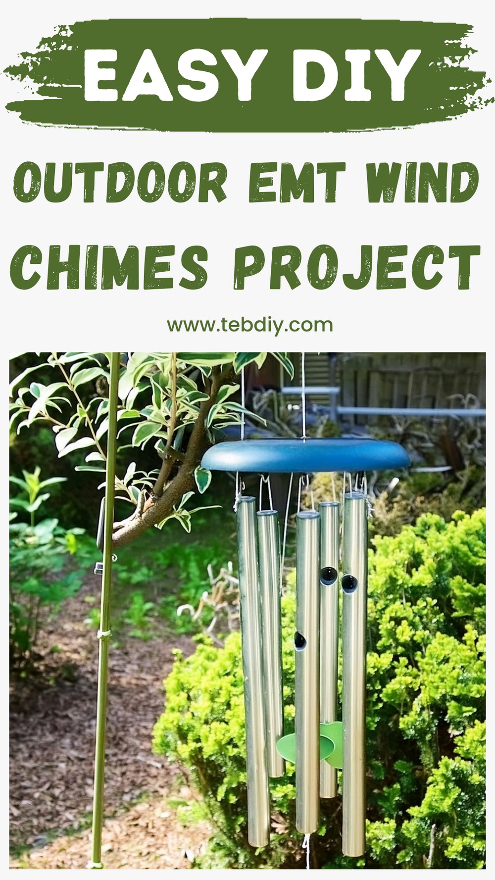 DIY Outdoor EMT Wind Chimes Project