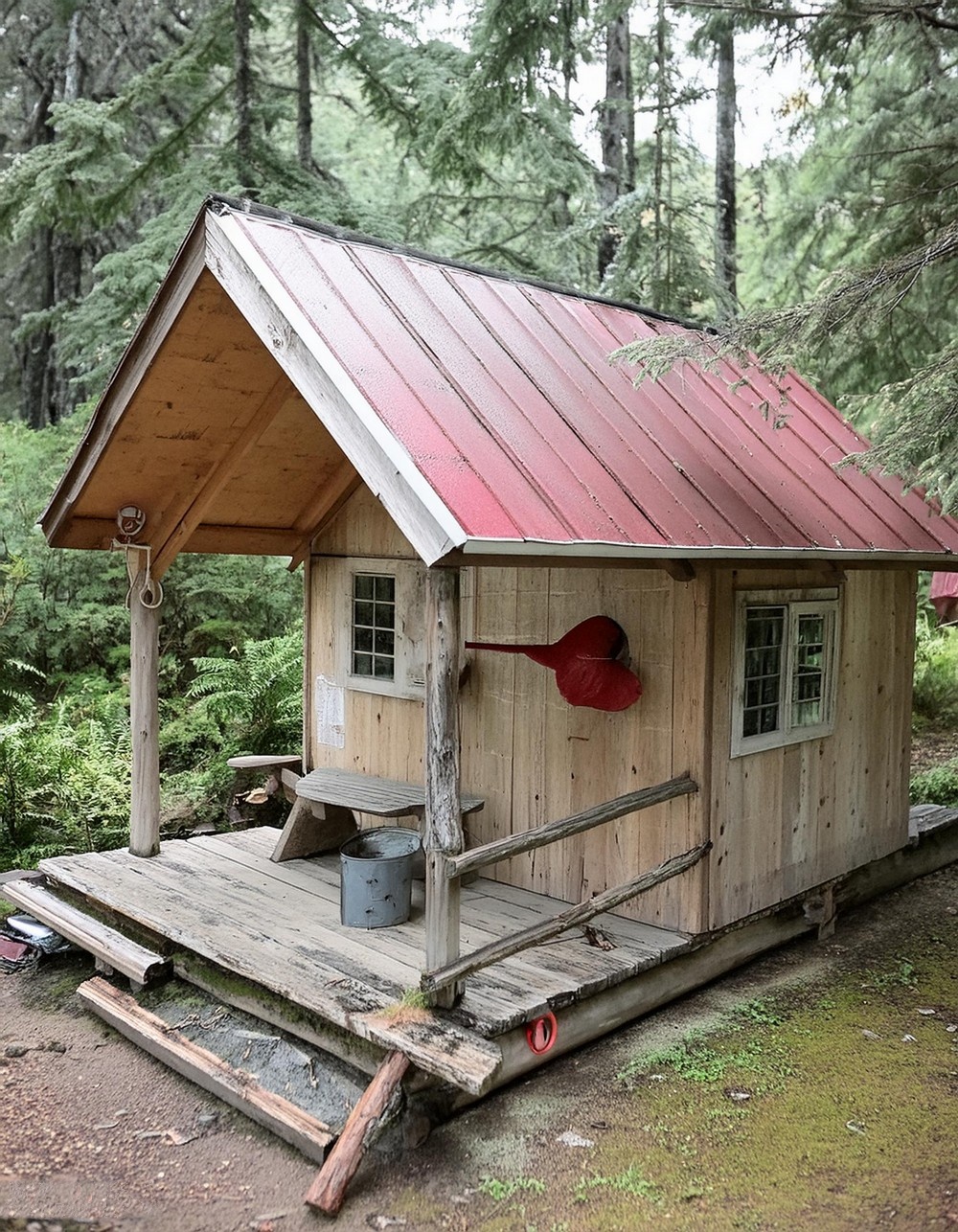 DIY Play House Project In Woods 3