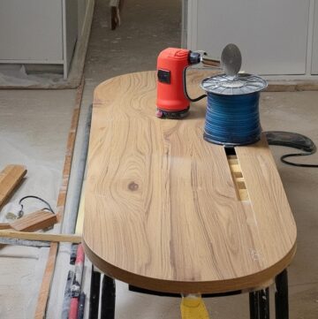 DIY Slatted Console Table Project 4