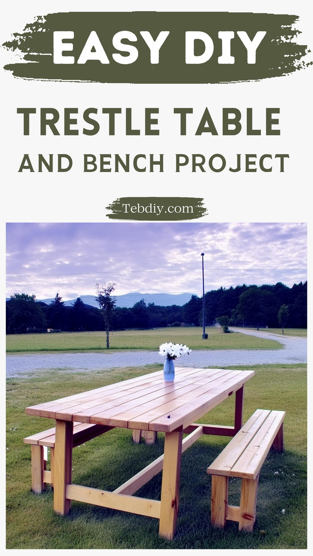 DIY Trestle Table And Bench
