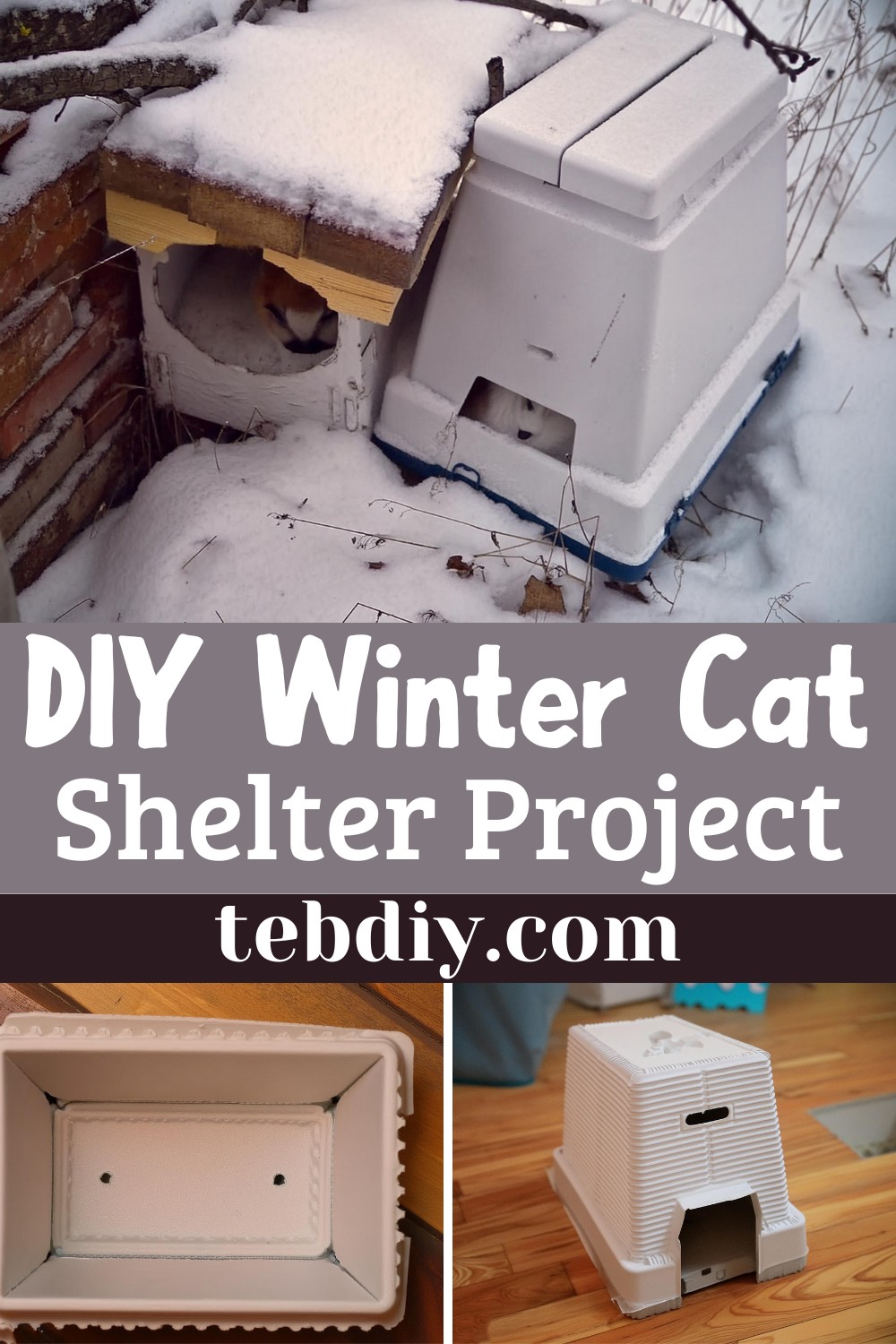 Easy DIY Winter Cat Shelter Project