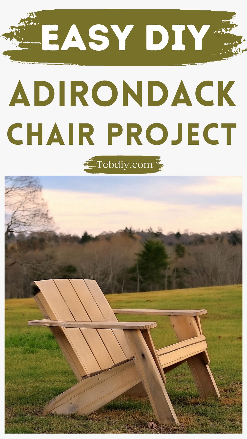 Modern DIY Adirondack Chair Project