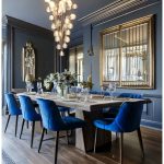 Blue and Gray Dining Room