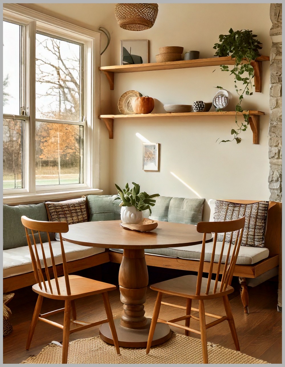 Charming Breakfast Nook Transitional Simplicity