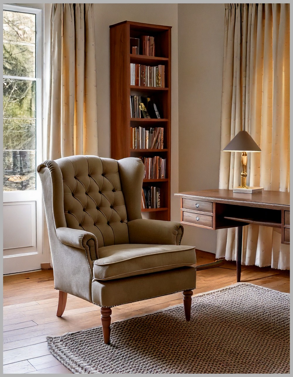 Cozy Reading Corner Transitional Comfort