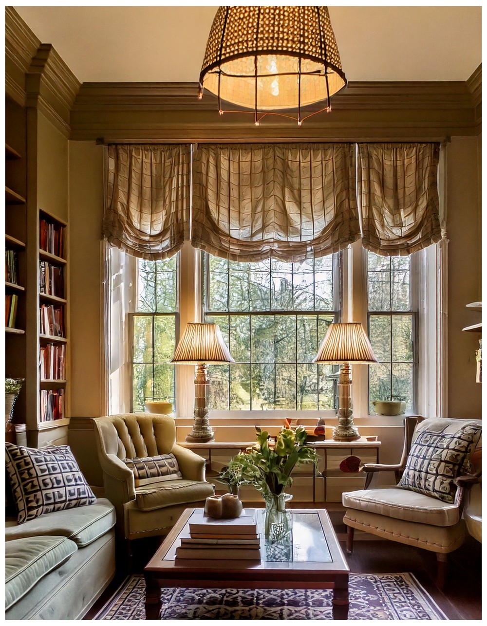 Home Library Sunroom