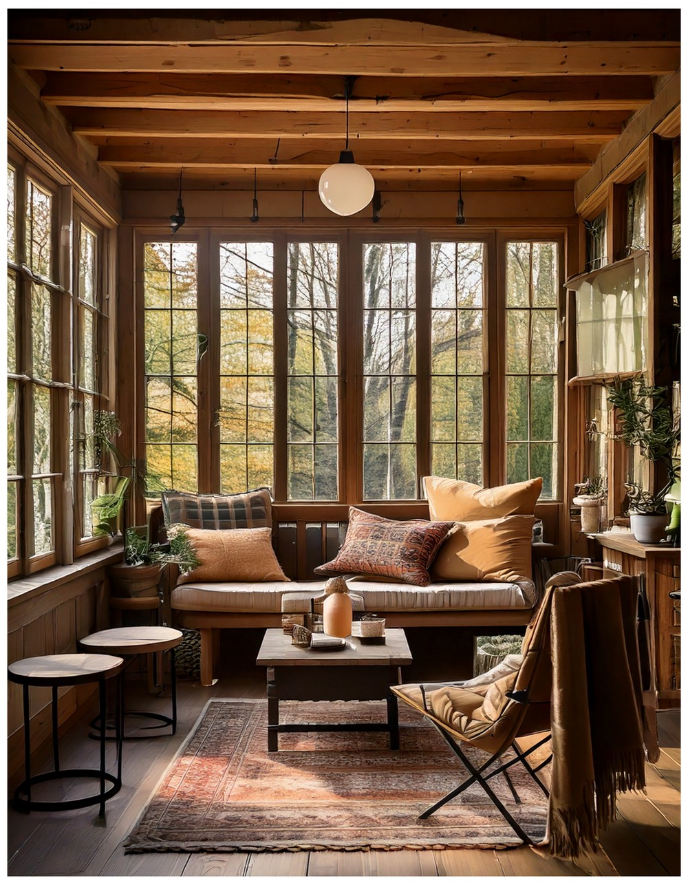 Rustic-Cabin Sunroom