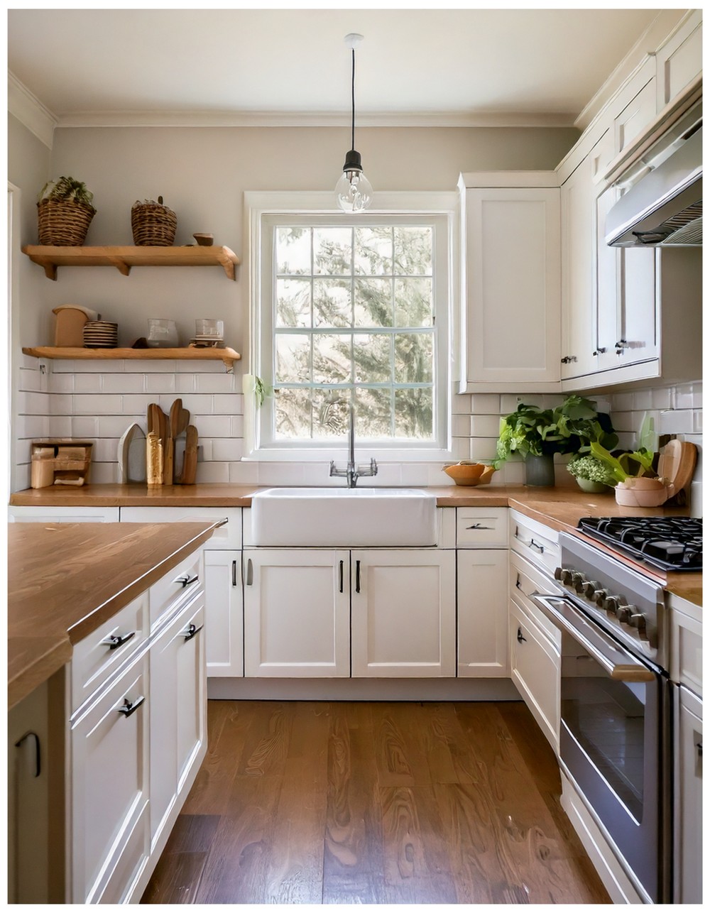 Simple White Shaker Cabinets