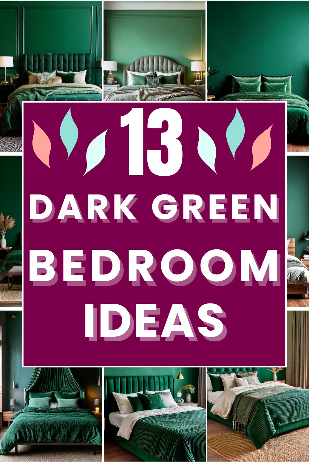 13 Dark Green Bedroom Ideas