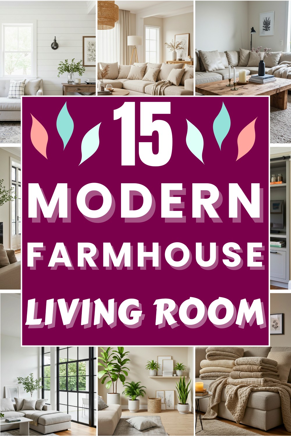 15 Modern Farmhouse Living Room