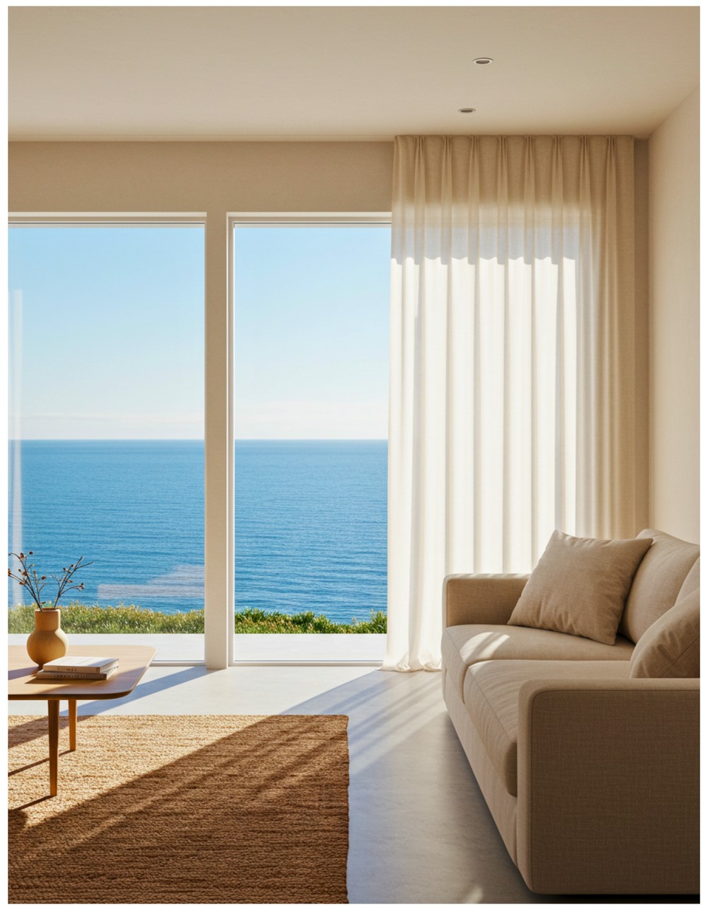 Airy or No Curtains at All