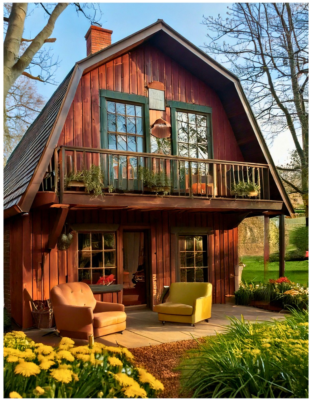 Barn Loft with Balcony