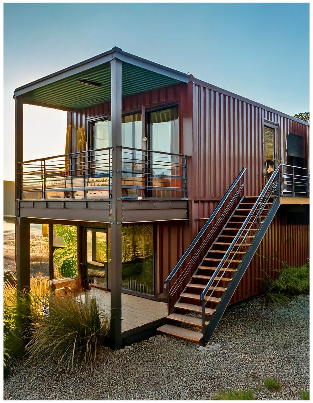 Container Cabin for Off-Grid Living