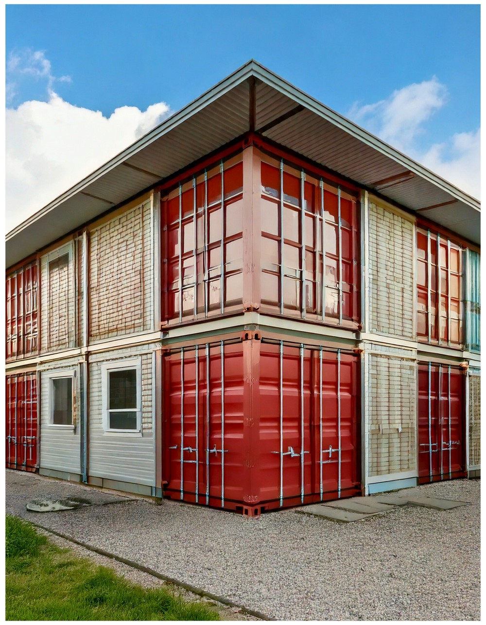Container Home with Garage Add-On