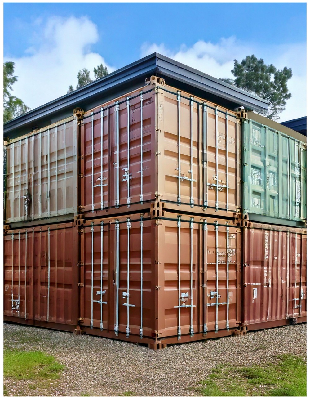 Four-Container Modern Compound