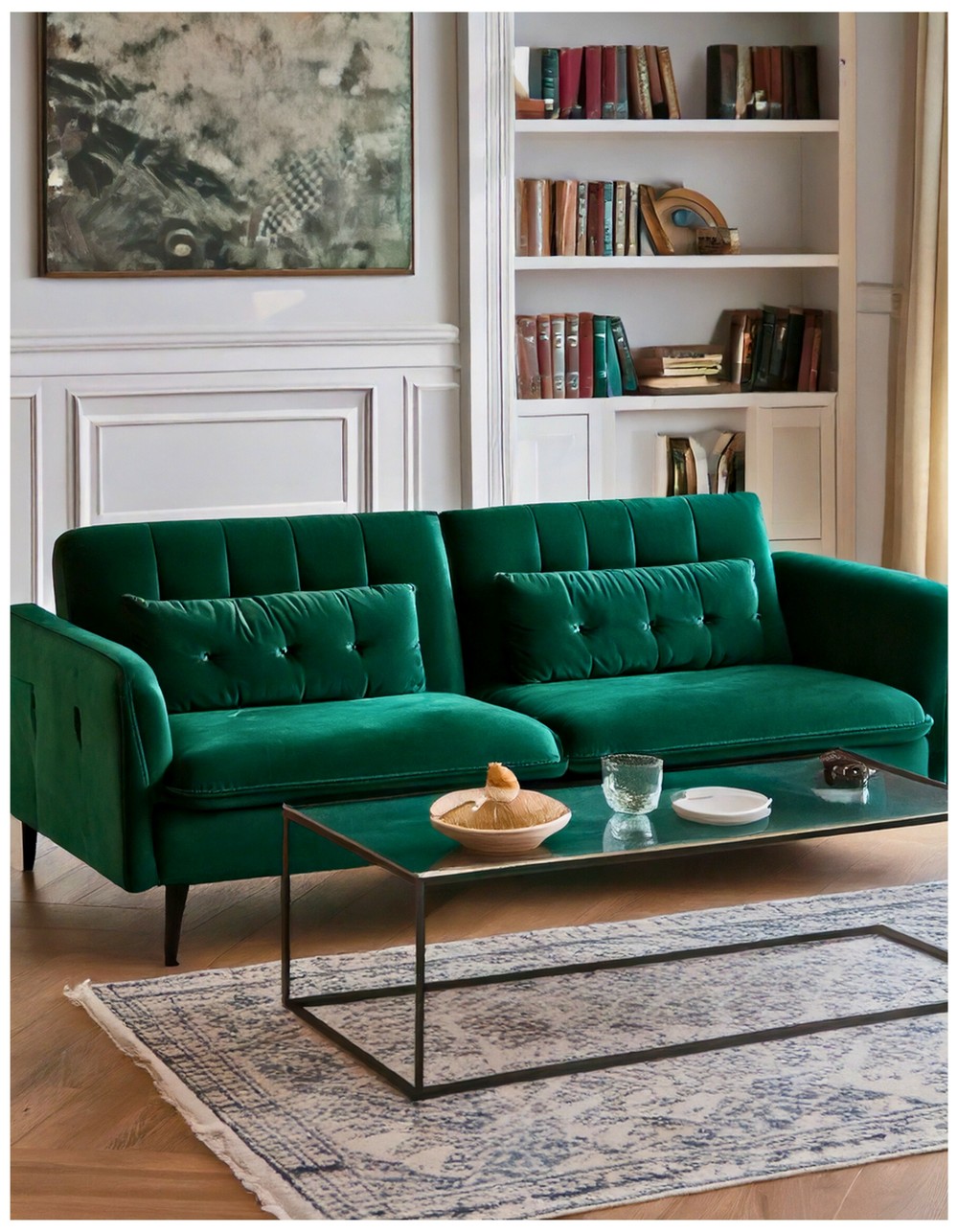 Green Velvet Sleeper Sofa
