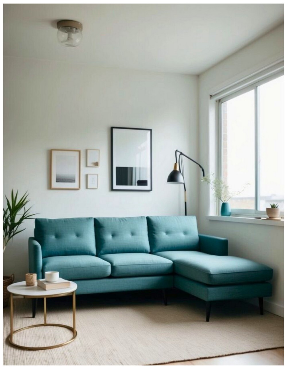 Low-profile sectional sofa
