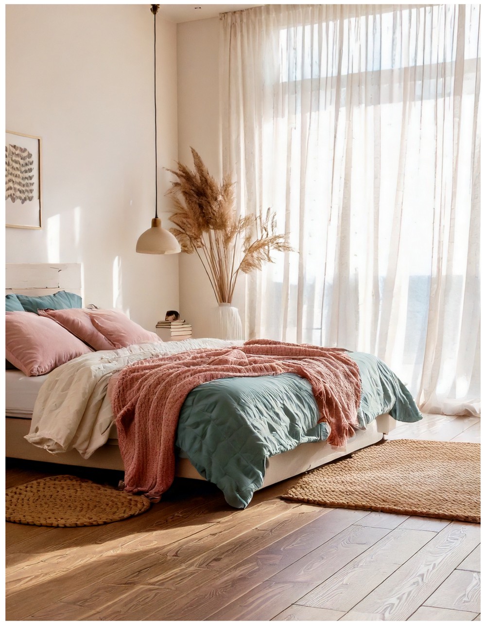 Mix in Blue and Pink Coastal Pillows