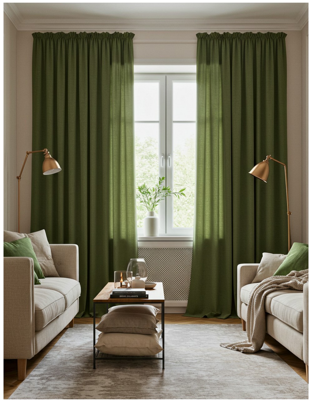 Olive Green Blackout Bliss