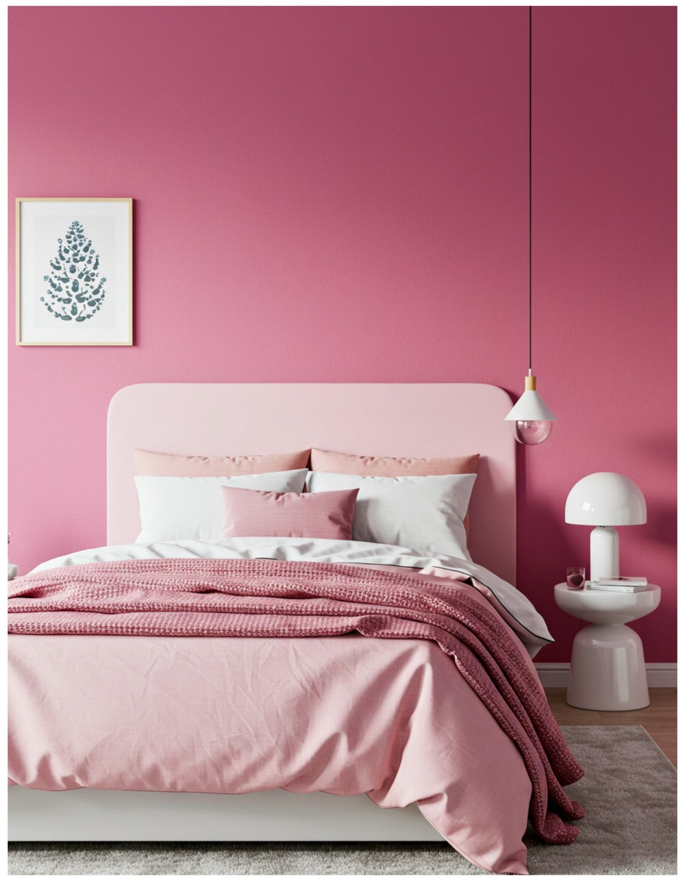Pepto-Bismol Pink Accent Wall (Hear Me Out!)