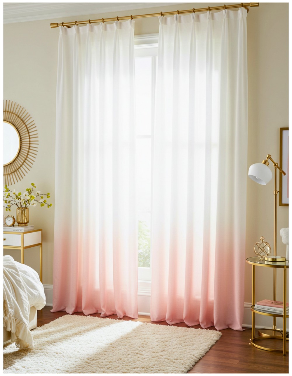 Pink Ombré Curtains